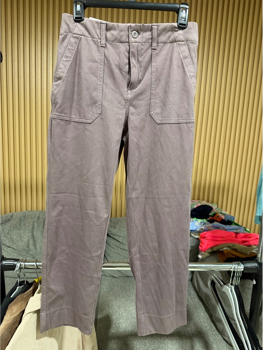 32 Cool Ankle Length Pants Purple Women’s Size XS